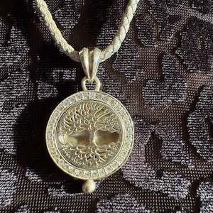 Handmade Tree of Life Diffuser Necklace, Silver Aromatherapy Jewelry, Essential Oil Pendant, Relaxation Gift for Her, Oil Silver Necklace