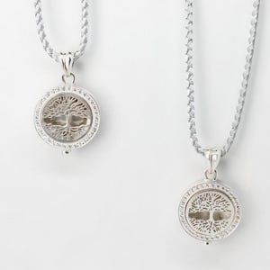 Sterling Silver Aromatherapy Necklace, Essential Oil Diffuser Jewelry, Personalized Gift for Her, Mindfulness  Calm Self-Care Pendant