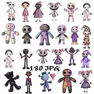 voodoo doll Clipart, voodoo jpg, Digital Image, High Quality - Instant Download