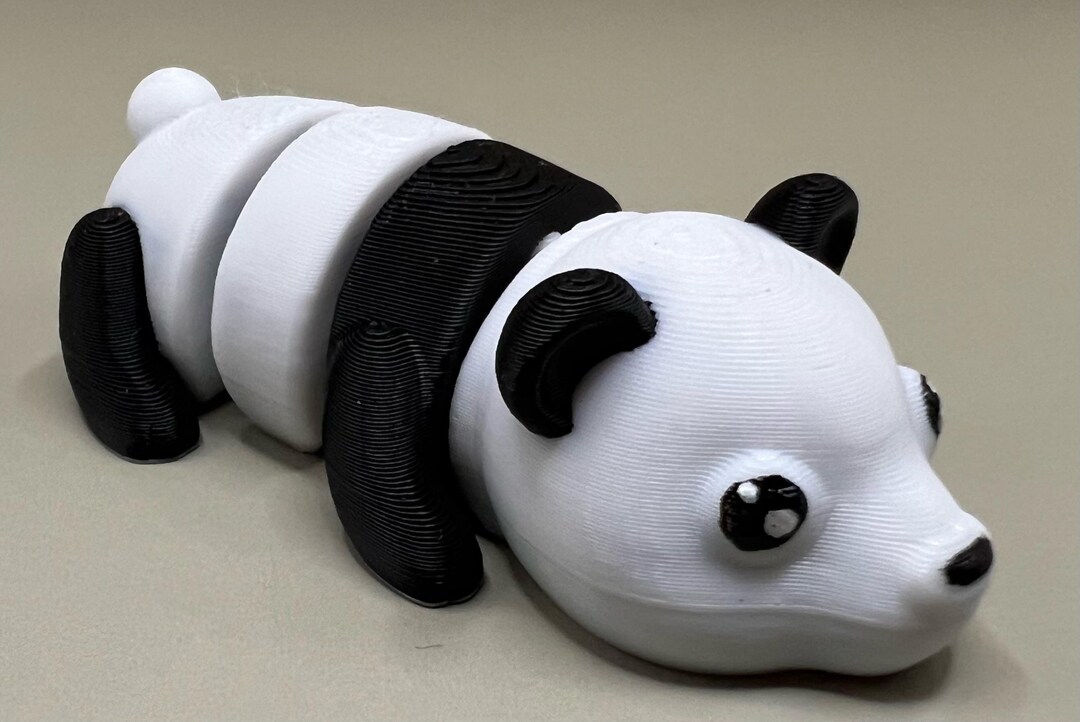 Flexi Fidget Cute Baby Panda 3D Printed Model Gift Articulated ...