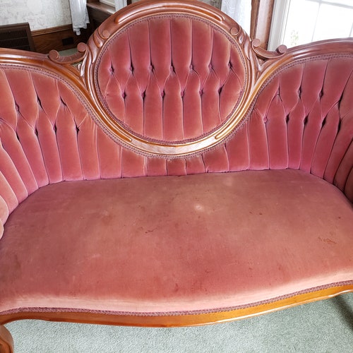 Antique 1880s Victorian Settee Etsy