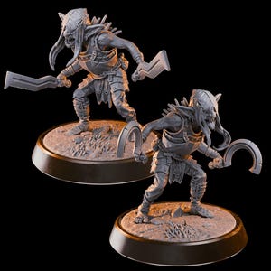 Goblin Twins Miniature (8k+ Resolution) TTRPG & DnD Mini for Tabletop Games, Fantasy RPGs, and Collectors