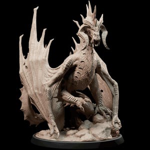Yuferon, the Cursed Dragon Resin Miniature (8k+ Resolution) TTRPG & DnD Mini for Tabletop Games, Fantasy RPGs, and Collectors