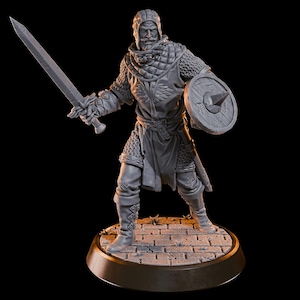 City Guard Resin Miniature (8K+ Resolution)TTRPG & DnD Mini for Tabletop Games, Fantasy RPGs, and Collectors
