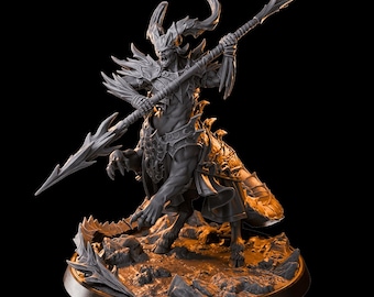 Hellish Guardian-harsminiatuur: 8K+ TTRPG en DnD Mini