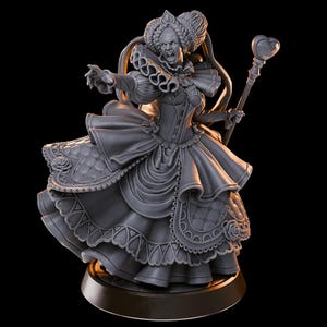 Queen of Hearts (8k+ Resolution) TTRPG & DnD Mini for Tabletop Games, Fantasy RPGs, and Collectors
