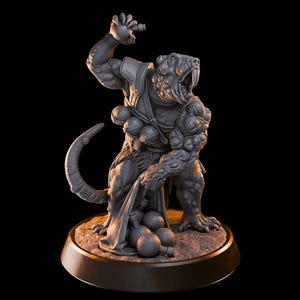 Ratfolk Bomber Miniature: 8K Resin TTRPG Mini