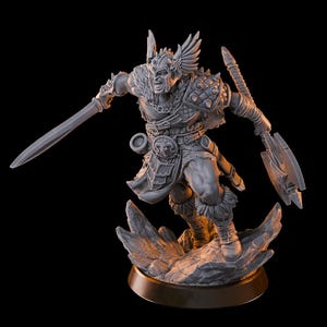 Lugvor Ulskin Resin Miniatur (8k+ Auflösung) TTRPG & DnD Mini für Tabletop-Spiele, Fantasy-Rollenspiele und Sammler