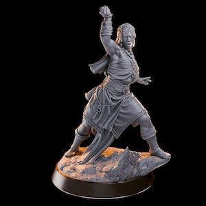 Female Human Monk Resin Miniature (8k+ Resolution) TTRPG & DnD Mini for Tabletop Games, Fantasy RPGs, and Collectors