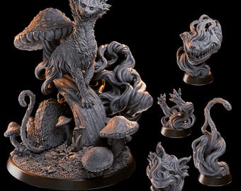 Cheshire Cat Resin Miniature: 8K+ TTRPG & DnD Mini for Collectors