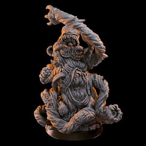 Gibbering Mouther Resin Miniature (Resolutie 8K+) TTRPG en DnD Mini voor tafelspellen, fantasy-RPG&#39;s en verzamelaars