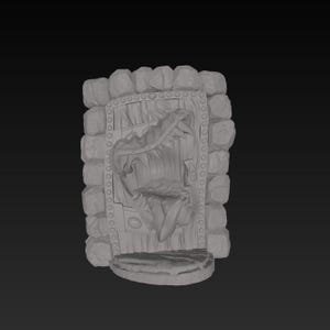 Tür Mimic Resin Miniatur (8k+ Auflösung) TTRPG & DnD Mini für Tabletop-Spiele, Fantasy-Rollenspiele und Sammler