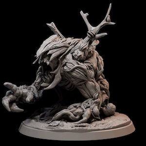 8K Shambling Mound Miniatur: Fantasy RPG Resin Mini