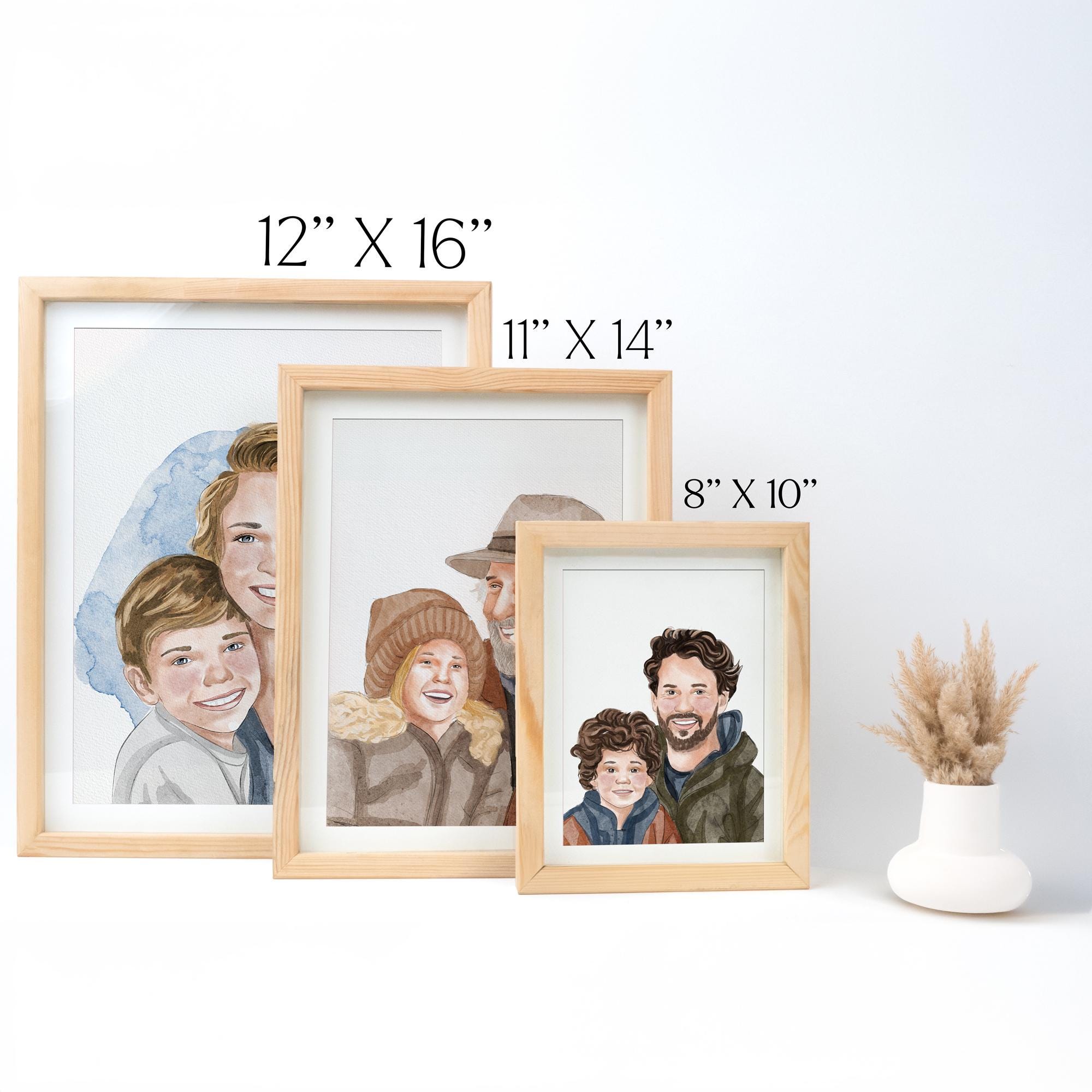 Add-on Framing for Portraits, Handcrafted Wood Frame