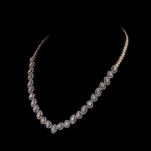 Bridal Necklace with Mixed Shape Diamonds, Sparkling Wedding Jewelry for Brides, Exquisite Wedding Gift