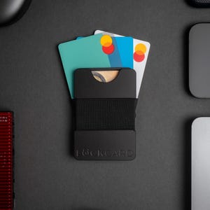 Lockcard Slim Wallet – Smart Wallet mit Münzfach & RFID-Schutz, Mini Geldbörse Herren und Damen, Kreditkartenetui, Geldbeutel, Portemonnaie