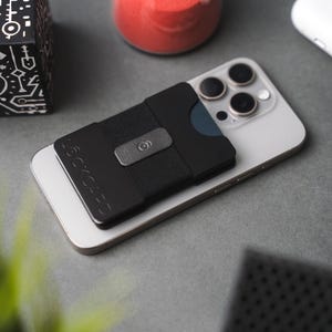 Lockcard Slim Wallet mit MagSafe - Smart Wallet für iPhone mit Münzfach & RFID-Schutz, Mini Geldbörse Herren Damen, Geldbeutel, Kartenetui