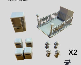New Scatter terrain/scenery - Urban Street pack 28mm scale X2