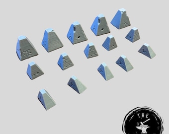 NEW Dragons Teeth Tank Trap - Wargaming WWII Scenery Terrain 15mm/28mm