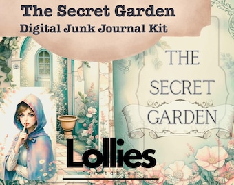 The Secret Garden, Digital Junk Journal Kit