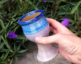Purple Rutile Mini Chalice; Pottery Shot Cup