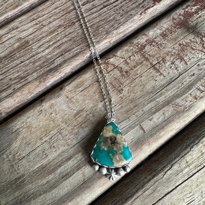 Sonoran Turquoise Triangle Pendant Necklace