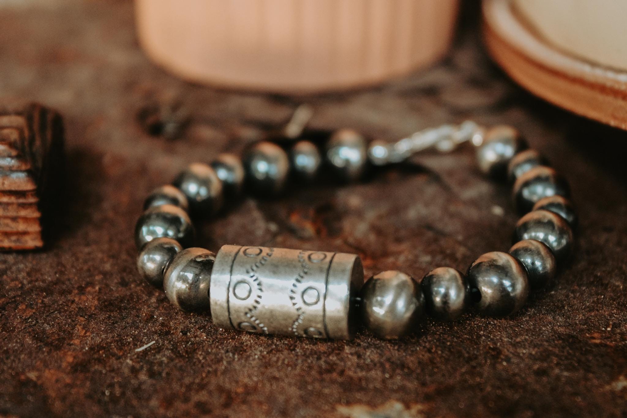 Sterling silver navajo pearl bracelet - Etsy 日本