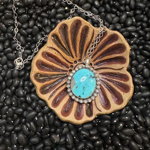 Sterling Silver Sonoran Turquoise Oval Pendant Necklace