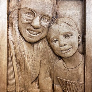 Custom 3D Wood Portraits From Photo