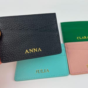 Personalized Leather Wallet | Custom Wallet Cardholder | Personalized Gift for Her | Custom Gift for Friends & Family | Gift for Mum