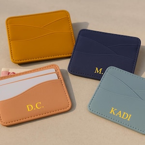 Porte-cartes personnalisé | Porte-cartes personnalisé | Cadeau personnalisé pour elle | Cadeau personnalisé pour les amis et la famille | Cadeaux personnalisés