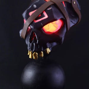 Stronghold Skull Cannonball Lamp – Sea of Thieves Inspired Decor with Smart LED Bulb – Pirate Gaming Room Light –Galleon Lampworks Exclusive