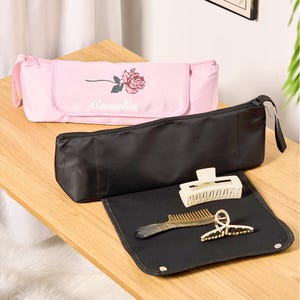 Bolsa de almacenamiento para secador de pelo con forma de flor de nacimiento, kit de herramientas de peluquería impermeable, accesorios de viaje, regalo para ella