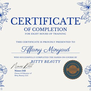 Editable Certificate of Completion Template for Training, Awards, and Courses - Professional & Elegant Design for Canva