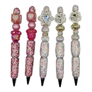 Sparkle Beaded Pen: Handmade Kawaii Rhinestone Crystal Pen