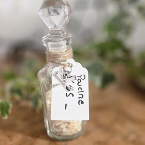 Decorative magic vial/potion: Bone Dust. altar decoration, witch's potion, cabinet of curiosities