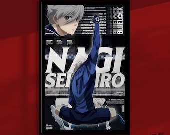 Blue Lock Anime Poster: Nagi Seishiro Giclée Print