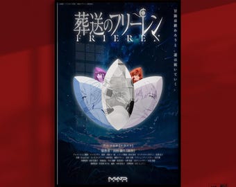 Frieren Poster | Himmel Poster | Fern Poster | Frieren Gift | Frieren Girlfriend Poster | Anime Poster | New Frieren Prints | Color