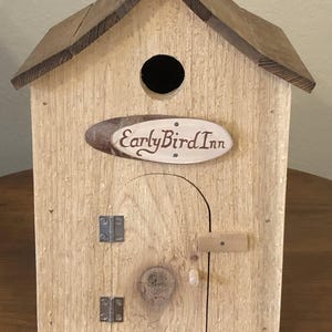 Early Bird Inn Cedar Birdhouse