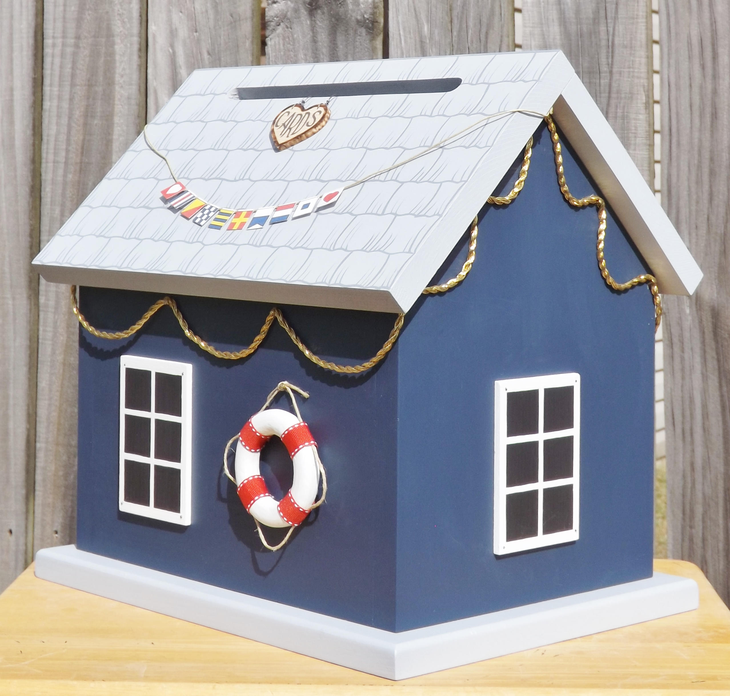 Nautical Wedding Card Box Boat House Etsy