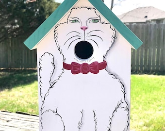 Evil Kitty Birdhouse