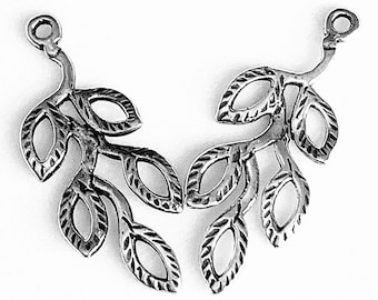 Accesorio para candelabro de hoja de plata de ley 925 con 5 orificios