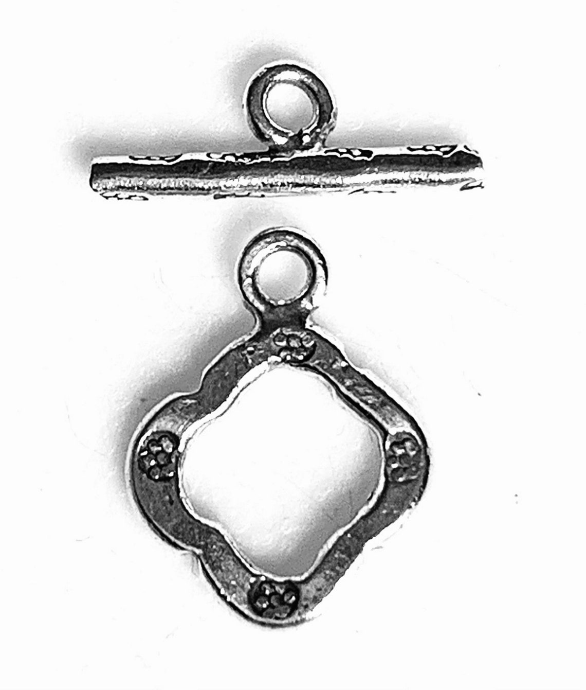Hill Tribe Silver Diamond Shaped Toggle Clasp Small Etsy