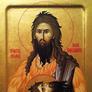 Saint John the Forerunner Baptist icon Orthodox icons Greek Orthodox byzantine icon Faithful copy of an orthodox icon