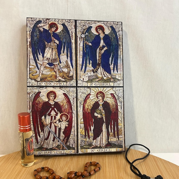 The Four Archangels icon Faithful copy of an orthodox favor gift Archangel Michael Archangel Gabriel Archangel Raphael Archangel Uriel