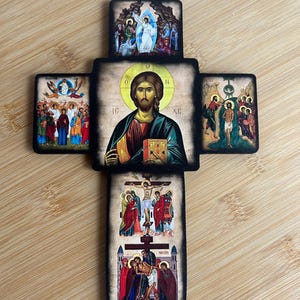 Wooden wall cross and blessing, Church cross, Cross of Lord Jesus Christ, Christian Orthodox сross, Cross for home, Temple cross, Cross wall