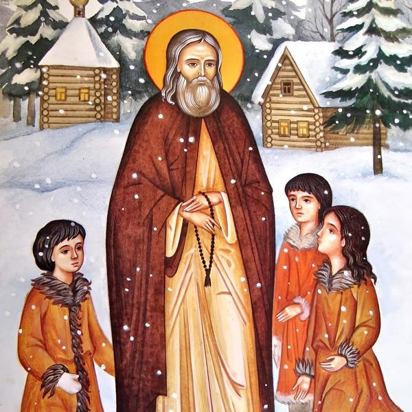 Saint Herman of Alaska Icon: Byzantine Orthodox Art on Wood