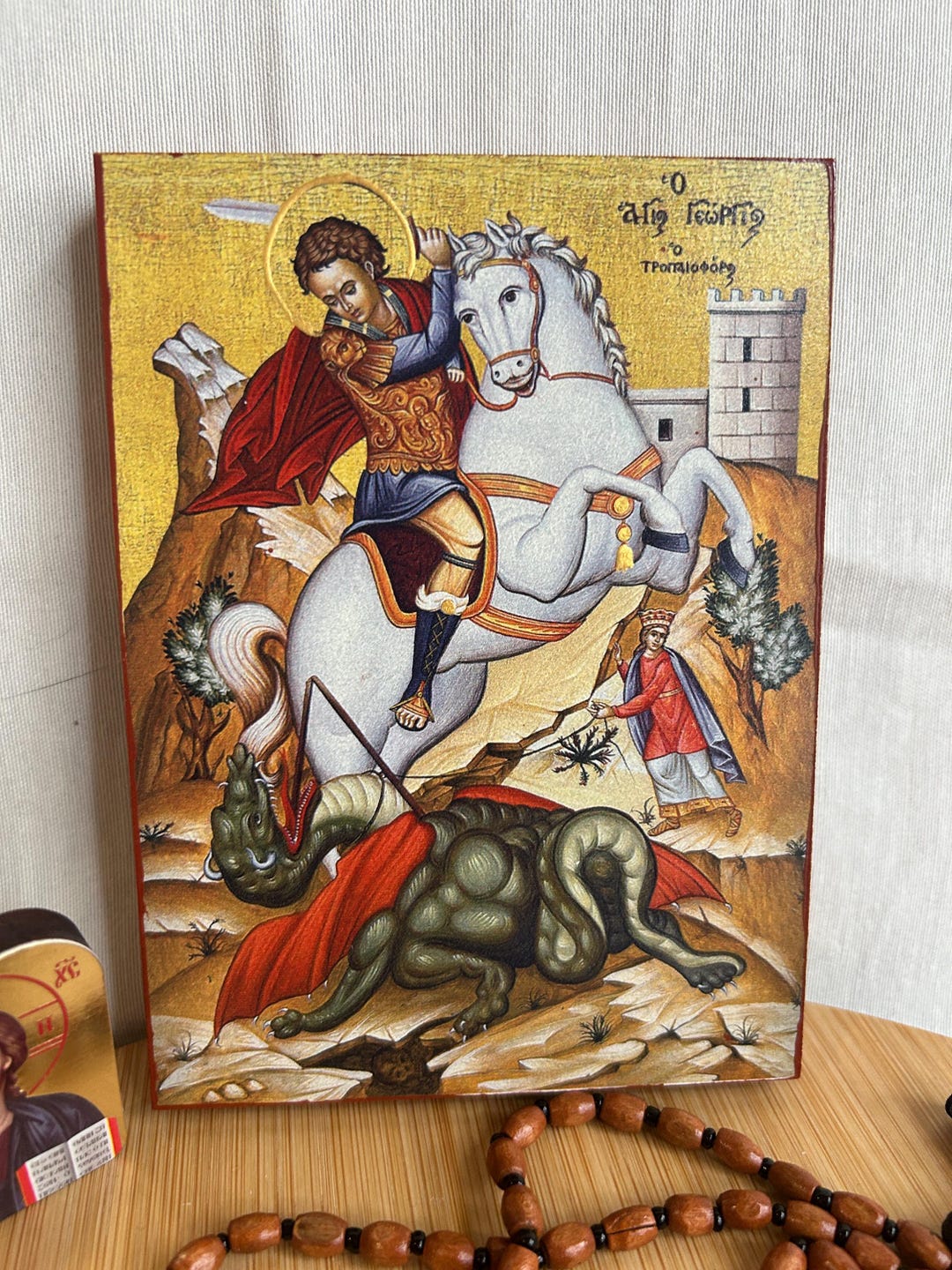 Saint George Icon Orthodox Icons Greek Orthodox Byzantine Icon Faithful ...