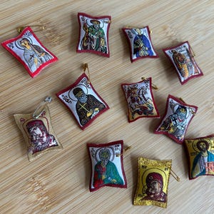 2 pcs Greek Orthodox Filakto Protection Charm Christian Amulet Greek Charm Filachto Protection prayer on the back parishioners gift
