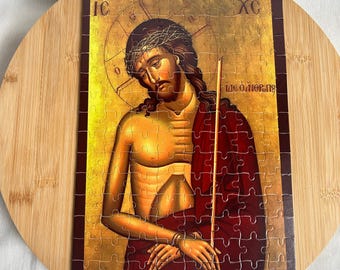 Jesus Christ Puzzle Jigsaw Orthodox Christian Byzantine icon 80-120-300 pieces Orthodox Saint Children’s Sunday school